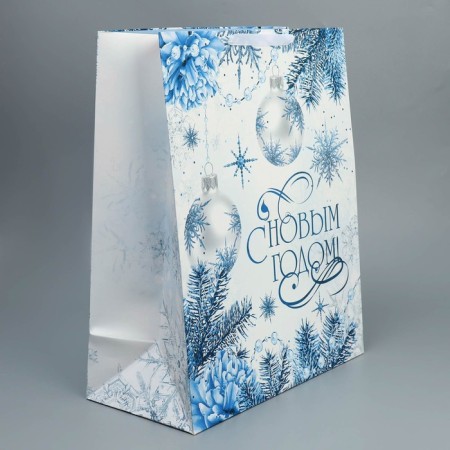 Laminated vertical "New Year's miracle", XL 40 x 49 x 19 cm, New Year-1