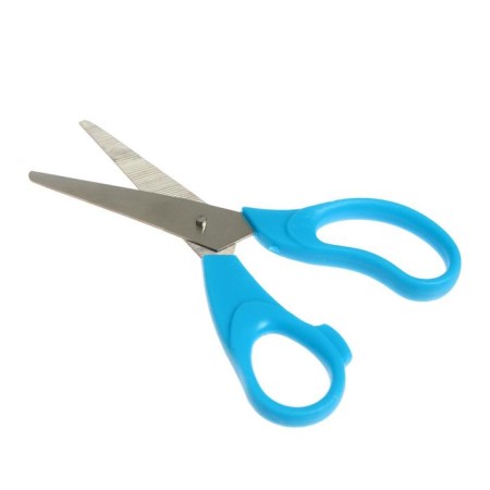 Scissors 14 cm, plastic handles, in a cardboard box, a mix-2