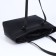 L-Craft tout bag with lightning, external pocket, black color