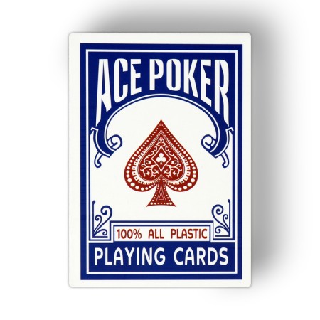 Карты игральные пластиковые "Ace Poker", 30 мкм, 8.8 х 6.3 см, синяя рубашка-1