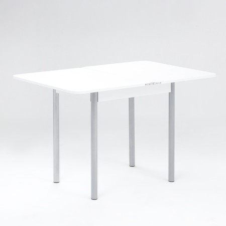 LOMBER table 790 (1180) x590x750, gray/white metallic-2