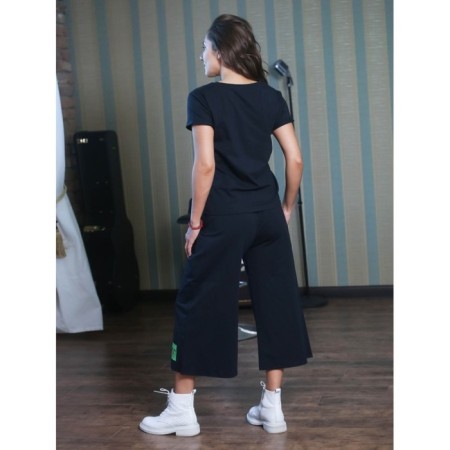 Female suit, size 54, black color-4