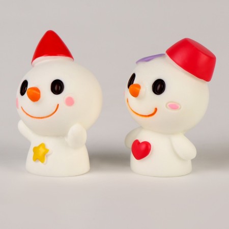 Miniature Puppet "Snowmen", set 2 pcs., Size 1 pc. - 2.5 × 4 × 2.5 cm-2