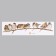 Stick plastic interior color "sparrows on a branch" 16x60 cm
