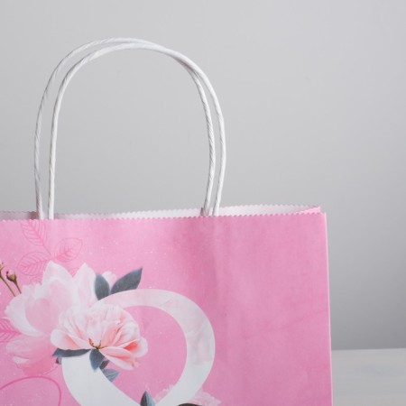 Package gift craft, packaging, "March 8", 22 x 25 x 12 cm-2