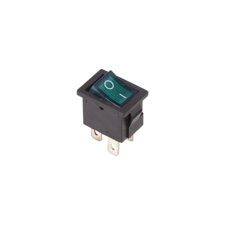 Klavima switch 250V 6A (4C) On -OFF Green with Mini backlight (RWB-207, SC-768) Rexant