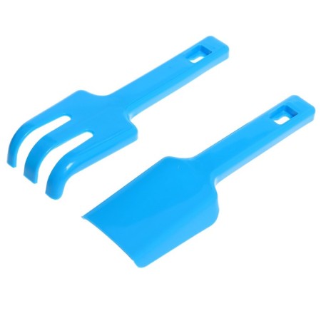 Sand set: shovel 20cm, rake, watering can, 2 mix-1