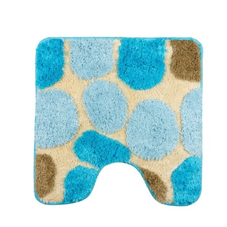 A set of bathroom rugs “Laura”, 2 pcs: 50 x 80 cm, 55 x 55 cm, blue color-2