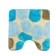 A set of bathroom rugs “Laura”, 2 pcs: 50 x 80 cm, 55 x 55 cm, blue color