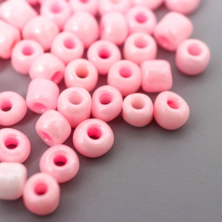 Round beads 6/0 "Pink" 20 g-1