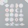 Plastic sticker "Holography. Cosmos" set 38 pcs 13x11.5x0.5 cm