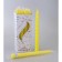 Candle twisted, 2.3x 24.5 cm, 5 hours, 50 g, yellow