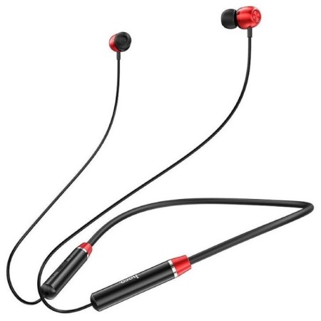 Hoco ES53 headphones, wireless, vacuum, 5 b, 100 mAh, microphone, red-1