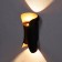 Facade lamp "Elegant", FSD-090, 6 W, 3000K, IP65, 220 V, metal, black and golden 1008543