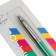 Ballpoint pen Parker Jotter Color M, plastic, green, blue ink, blister