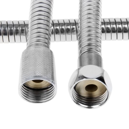 Shower hose Accoona A383, 150 cm, stretching, chrome-1