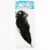 Feather for decor, size: 30-35 cm, black color