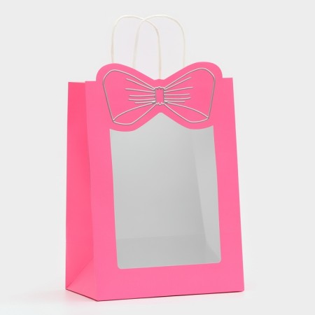 Gift package with the Bant window 30 x 22 x 14 cm, pink-1