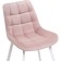 SHELS on a metal frame Chelsea Metal/velor, white/pink 49x60x80 cm