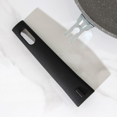 Pan, d = 22 cm, anti -stick coating, removable handle, color light marble-4