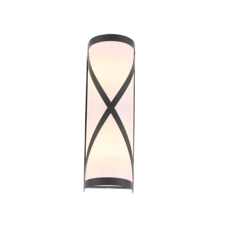 Street wall lamp ST LUCE. SL076.411.01. Agio. 2x60 watts, E27, 13x41 cm, black color