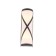 Street wall lamp ST LUCE. SL076.411.01. Agio. 2x60 watts, E27, 13x41 cm, black color
