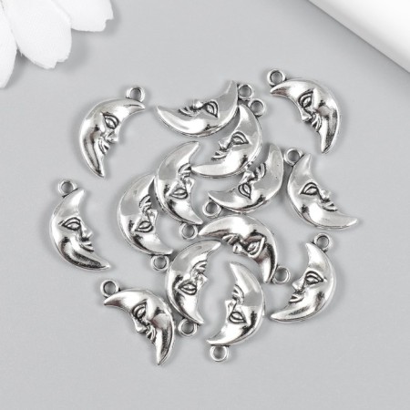 Decor for creativity Metal "crescent" set 15 pcs silver 0.8x1.8 cm-2