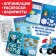 Book with stickers "Advent calendar. We are waiting for the New Year ", A4, 24 pages, Blue Tractor