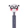 Ballpoint pen "Panda", automatic, node 0.5 mm, blue ink, gray case