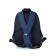 School backpack, 275x385x125 cm, blue T.