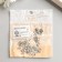 Decor for creativity Metal "forget -me -not" silver 1.2x0.8 cm
