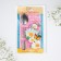 A teaspoon spoon with an engraving “Beloved Sister”, on a gift card, 3 x 14 cm.