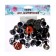 Rifle eyes with plugs, "sparkles" set 20 pcs, size 1 pc: 2.2 cm, brown color