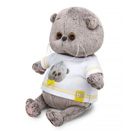 Soft toy "BABY BABY" in a T-shirt with a self-portrait, 20 cm BB-149-1