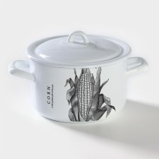 Cylindrical pan, 2.9 liters, induction, metal cover, MIX drawing