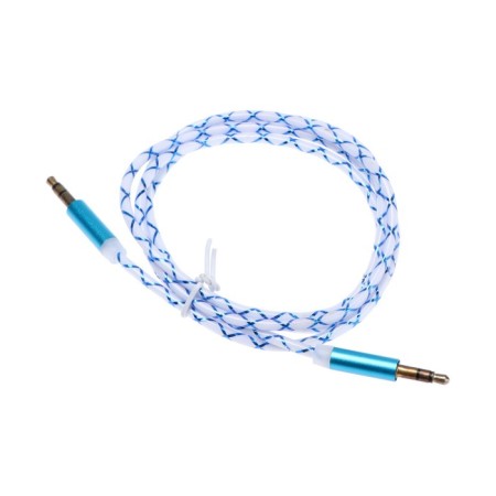 Audio Oxion AUX018, Jack 3.5 mm (M) -Jack 3.5 mm (M), 1m, blue-2
