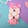Hair Sofia "Sofia" (4 elastic bands, 2 clamps) Bow Brill, pink
