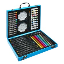Drawing set, astronaut, blue