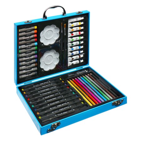 Drawing set, astronaut, blue