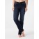 Women's jeans with a high landing CONTE Elegant Straight, size XXL, color Blue-Black