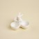 Porcelain Mengoritsa SL Home "Rabbit", 3 cells, 30 ml, 11.5 × 9.5 cm, white color