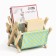 Newspaper-stand for books and magazines "Politics", 30 × 20 × 30 cm, green