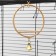 Round bird swings d 11.5 cm, with a bell, beige