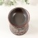 Aroma lamp ceramics "plant pattern" dark brown 9.5x9.5x12 cm