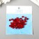 Beads for creativity round "ruby red" set 10 grams 0.7x0.7 cm