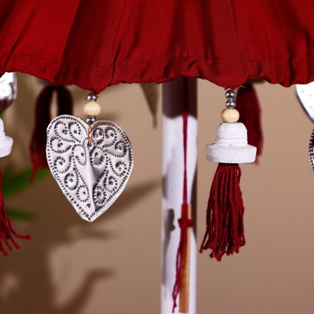 Interior souvenir "Umbrella" burgundy 60 cm-2