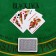 Plastic playing cards "8012", 54 pcs, 28 μm, blue, 6.3 x 8.8 cm
