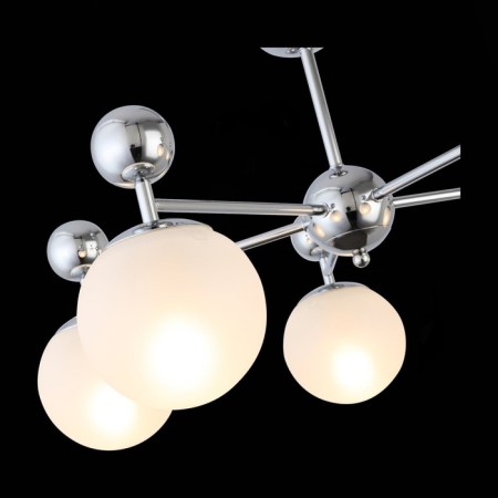 Ceiling EVOLUCE lamp. Sle106102-05. Pechio. 5x60 watts, E27, 63x63x34 cm, chromium color-6