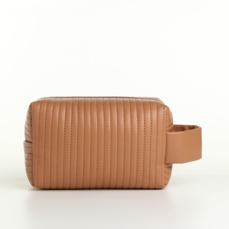 Lightning cosmetic bag, brown color-1