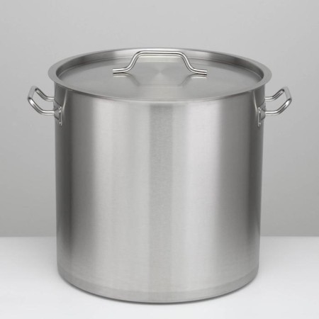 Boiler, 50 l, d = 40 cm, h = 40 cm, metal cover, triple bottom, induction, stainless steel-1